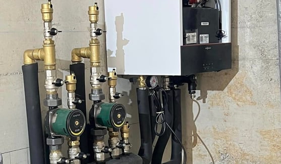 Caldaia-a-condensazione-Vitodens-100-W-Installata