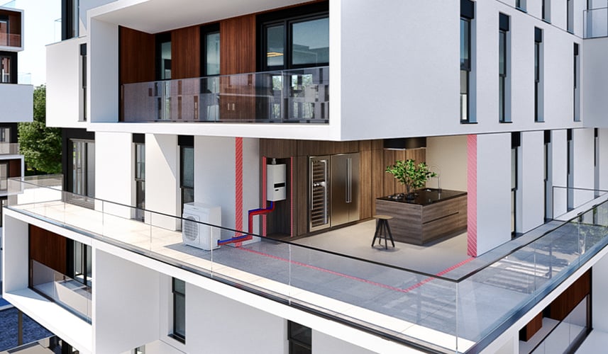 Caldaia ibrida con termosifoni, la soluzione per gli edifici esistenti