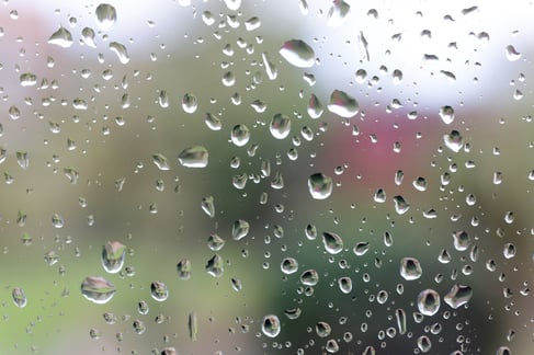 Water drops on a glass window-1