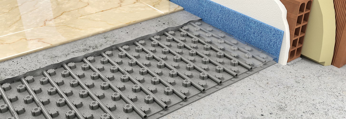 Riscaldamento a pavimento da realizzare in pochi cm